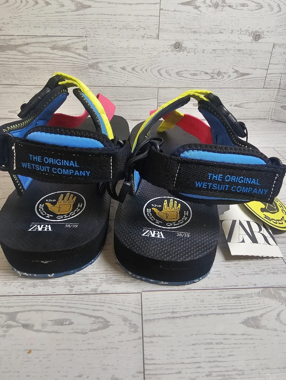 ZARA x Body Glove Colorful Sport Sandals EU 36–39 US 6–8.5 Adjustable Beach Thon - Picture 4 of 8
